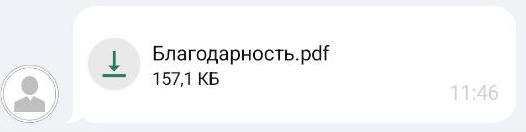 Сообщения с файлом